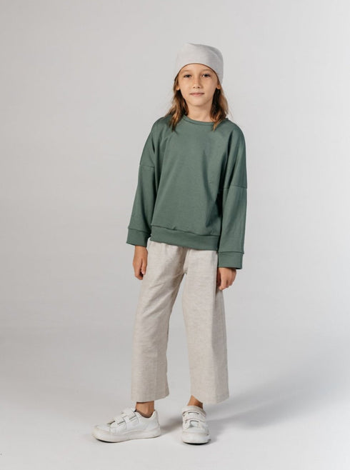 Hemp culottes pants in Beige